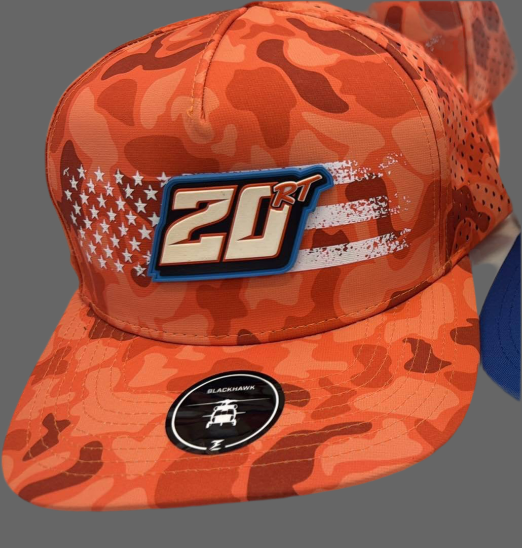 Orange Camo Hat