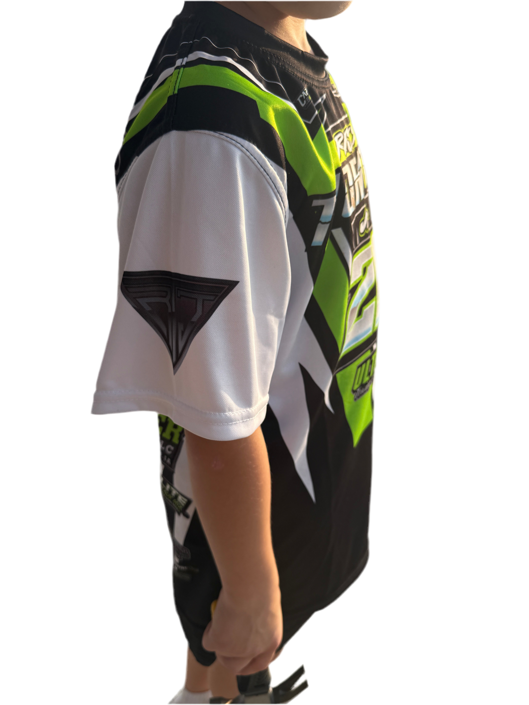 Green Sublimated TEE(same design, short sleeve & no hood)