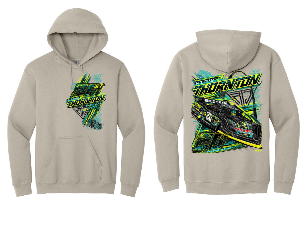 Arch Details tan hoodie